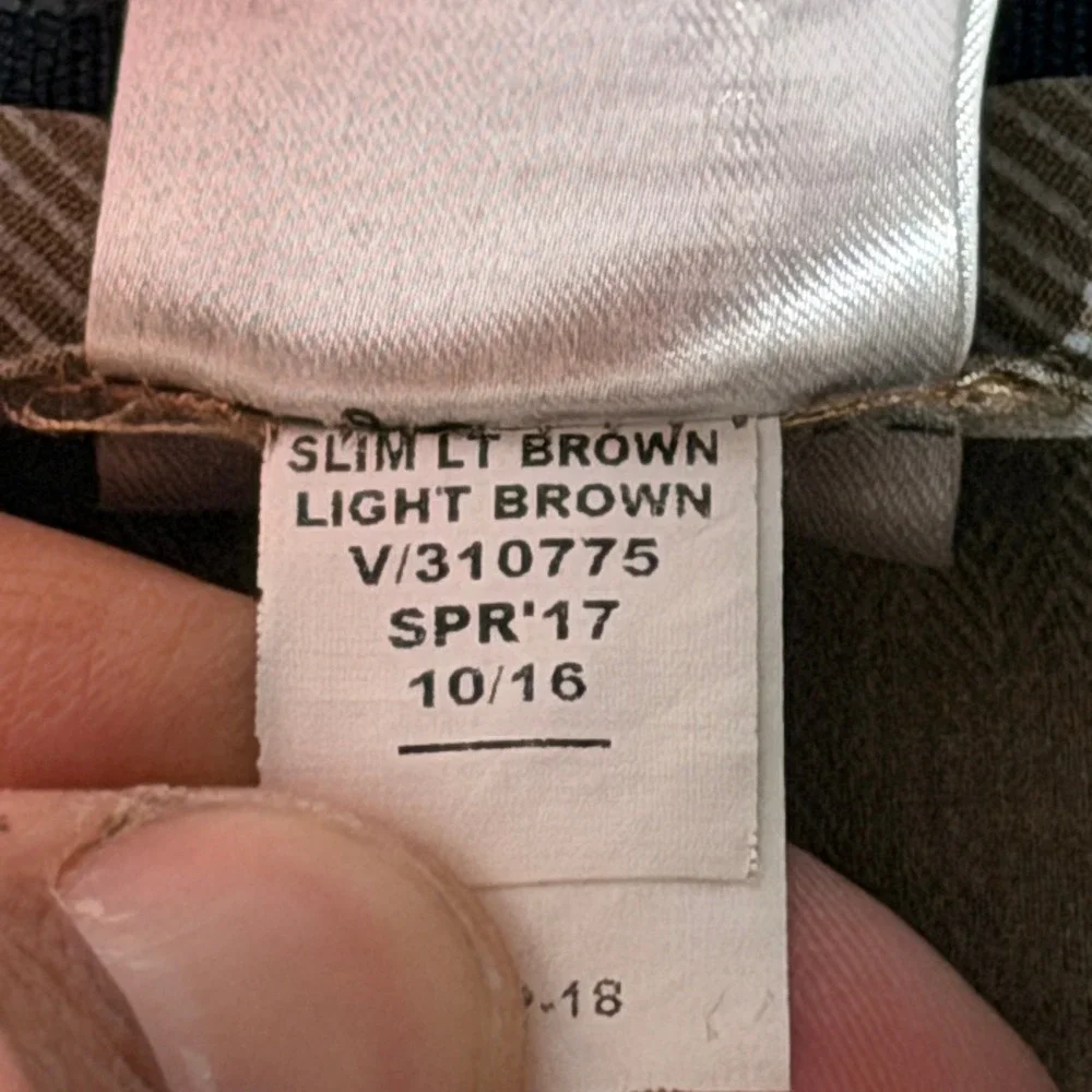 Banana Republic Mens Slim Fit Wool Blend Light Brown Dress Pants 33x30 485886